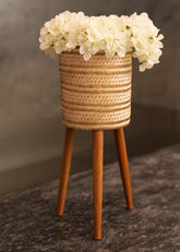 Cesta mediana con madera