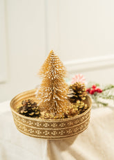 Bandeja mediana dorada