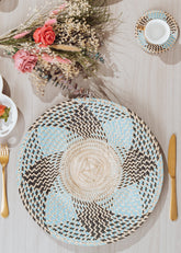 Individual Flower Black Blue