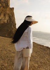 Set Camila ziczag white y Visera